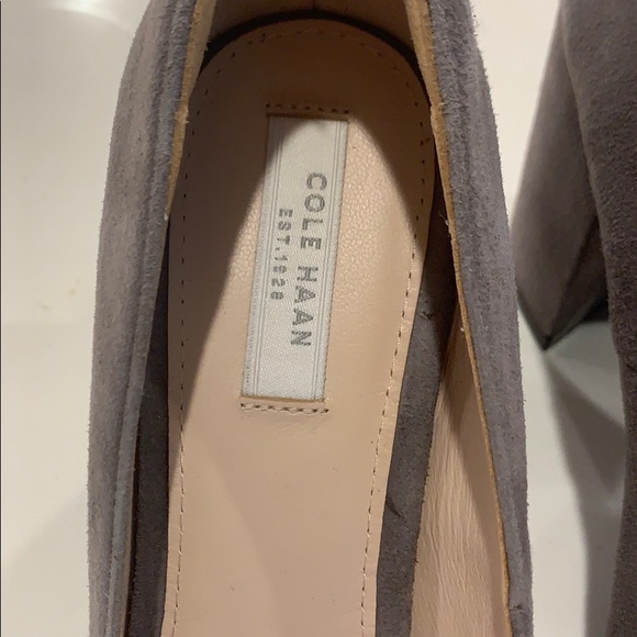 Cole Haan Gray Suede Pumps - Picture 2 of 4